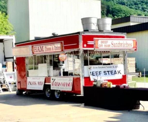 Red food truck